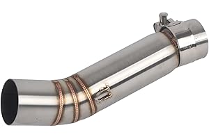 YAFA Motorrad Auspuff Verbindungsrohr, Edelstahl Auspuff Mittelrohr Link Connect für CBR500R CB500X CBR400R CB400X