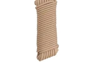 ZZDZW Cuerda Driza 10mm/6 Mm/8mm/4mm Largo 50m Cuerda Trenzada Polipropileno,Paracord,Sogas Y Cuerdas,Cuerda Tendedero Exterior Nylon,SOGA Gruesa para Acampada, Escalar,Escalada