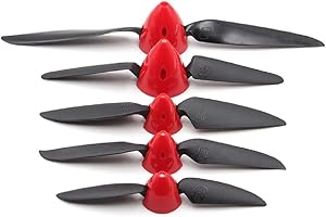 SPARKHOBBY 2 Set HY Folding Propeller 6x4 7.5x4 8x4.5 8x6 11x6 Propeller Spinner Cover 2.3/3.0/3.17/4.0mm Motor Shaft RC Plane Glider Drones (2 set 6x4 2.3mm)