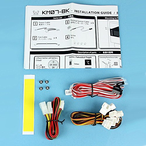 Scythe Kaze Chrono – Fan Speed Controller (schwarz, LCD, Tasten, Active, 0–9990 U/min, 12h) - 10
