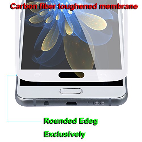[2-Stücke] Galaxy S7 Panzerglasfolie, ZXK CO 9H Hartglas Tempered Glass 3D Curved Screen Protector Full Coverage Hartglas Schutzfolie für Samsung Galaxy S7 100% durchsichtiger Panzerglas Screen Protector 3D Touch – Rahmen Weiß - 5