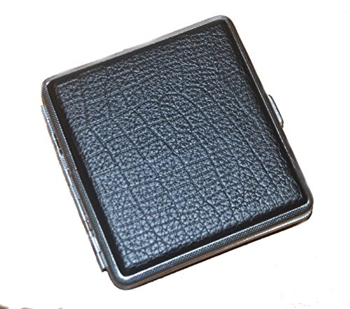 Faux Leder Metall Zigarettenetui Halter hält 20 Zigaretten.
