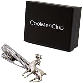 COOLMENCLUB Geyik Fig&uuml;rl&uuml; Kravat İğnesi G&uuml;m&uuml;ş
