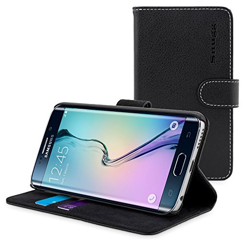 Snugg The B0141B4QYO - Funda de Piel sint tica con Tapa para Samsung Galaxy S6 Edge Color Negro reviews Snugg The B0141B4QYO - Funda de Piel sint tica con Tapa para Samsung Galaxy S6 Edge Color Negro