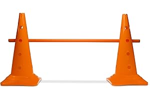 ‎SPORTIKEL24 SPORTIKEL24 Kombi Kegel-Hürde – Steckhürde für Agility Training – Sprung- & Slalom-Hütchen für Hund, Sport, Pferd & Kind – 50 cm