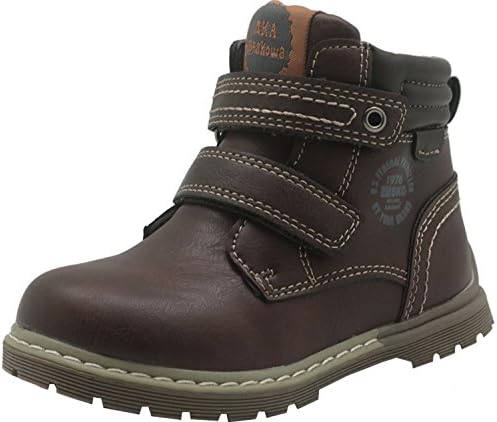 Boys' Shoes Cowboy Martin Boots Toddler Buckle Straps Shoes (Color : Darkbrown, Size : 25 EU)