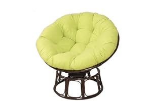 Morbuy Cojines sillas Jardin papasan, Suave y Acogedor Cojín Redondo Poliéster Cojín de Sillón para Interiores Exteriores Sala Cojín de Asiento (Verde Claro,50x50CM)