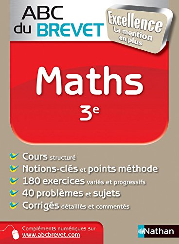Download ABC du BREVET Excellence Maths 3e
