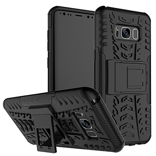 samsung s8 Funda Mama Mouth Heavy Duty silicona h  brida con soporte C  scara de Cubierta Protectora de Doble Capa Funda Caso para samsung s8 Smartphone Negro