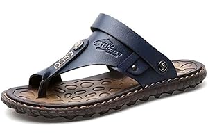 Newbestyle Homme Chaussure été Sandales Cuir Souple Sandales de Plage Tongs