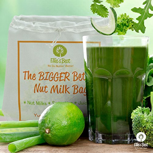 Ellie’s Best Nussmilch-Beutel In Profi-Qualität-Handelsüblich – Wiederverwendbarer Mandelmilch-Beutel Und Allzweckfilter – Feinmaschiges Nylon-Käsetuch Und Kaffeefilter Zur Kaltzubereitung - 6