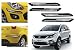 Auto Pearl Premium Quality Car Double Chrome Linning Bumper Corner Moulding - Tata Hexa - Dull Black RS.599.00