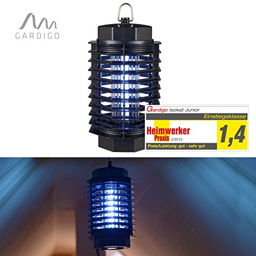 Gardigo Fluginsekten-Vernichter 50 m² UV-Licht Heimwerker Praxis Note 1,4