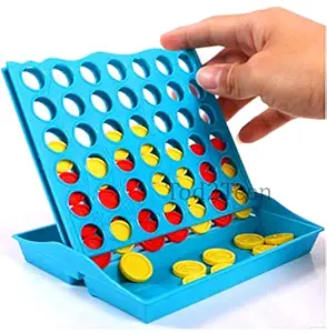Tod2Teen Connect 4 Game for Kids, 2 Players Indoor-Connect4 Grid, Improve Counting & Mathematics Skills, Strategic Brain Booster -Thinking Mindset -Small, Multicolour