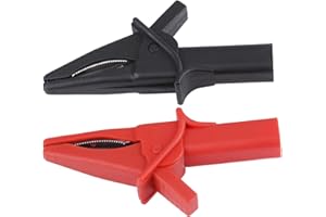 Watris Veiyi 2 Stück Krokodilklemmen, Vollisolierte Krokodilklemmen, Große Alligator-Clips, Ersatz für DSO3064 HT18A