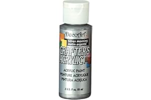 DecoArt Acrylic Paint, Silver Morning, 59 ml (Pack of 1)(Package may vary)