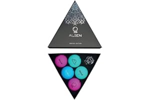 Volvik Vivid Alien-Golfball-Set Limited Edition – 5 Golfbälle, 1 Ballmarker