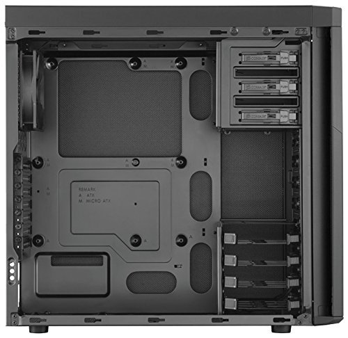 Corsair CC-9011071-WW Carbide Series 330R Titanium Mid-Tower ATX Silent Computer Gehäuse, Schwarz/Titanium - 8