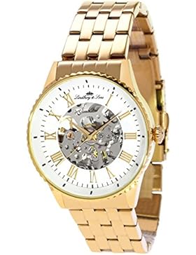 Lindberg & Sons Herren-Armbanduhr Automatik Analog Skelettuhr Edelstahl - CHP161