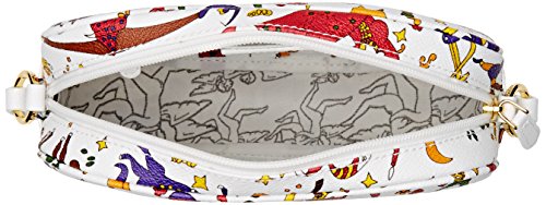 piero guidi Women's Sling Cross-Body Bag white Bianco (Neve)