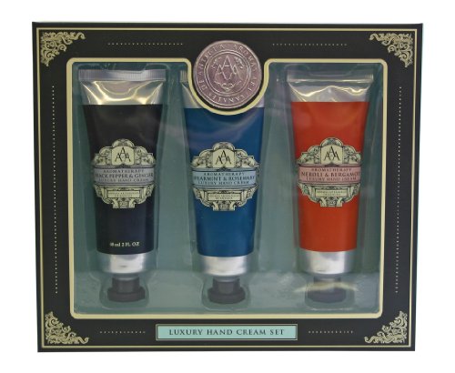 Aromas Artisanales De Antigua Aromatherapy Hand Creams in Gift Box 3 x 60ml
