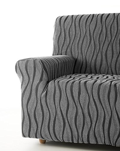 Zebra Textil 42698 sofahusse elastisch Andromeda, 4 sitzer, grau