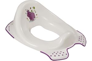 keeeper Reductor de Inodoro Hippo, De 18 Meses a 4 Años, Antideslizante, Ewa, Blanco
