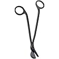 Stainless Steel Candle Wick Trimmer Oil Lamp Trim Scissor Candle Heart Clip Wick Trimmer Scissors Tool (Black)