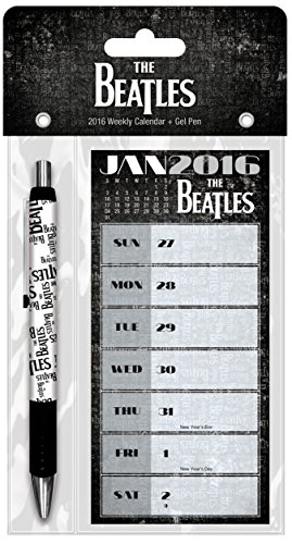 Preisvergleich Produktbild The Beatles 2016 Weekly Calendar: Includes Gel Pen