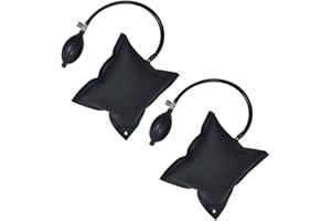 KAIAIWLUO Cunei Gonfiabili,2 Pack Gonfiaggio Pompa Ad Aria TPU Supporto Cuscinetto Air Pump Wedge per Finestrini Porte Mobili Riparazioni Auto Nero 20 inch