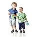 Hippychick Bumkin Reusable Snack Bag, Turtle/Crocs - Small, Pack of 2