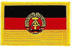 Akachafactory Patch écusson brodé Drapeau Allemagne Allemand de l'est RDA DDR thermocollant