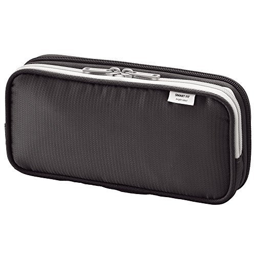 Lihit Lab., Inc. double pen case L Black A7661-24 by Lihit Lab.