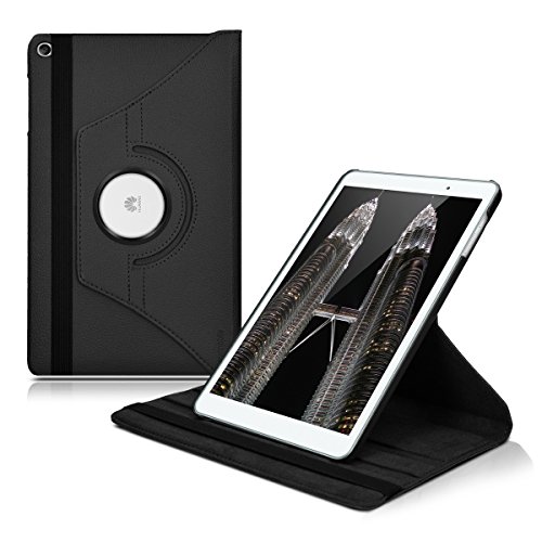 kwmobile Hülle für Huawei MediaPad T2 10.0 Pro – 360° Standfunktion Case Tablet Schutzhülle Kunstleder – Smart Cover Tabletcase Schwarz - 5