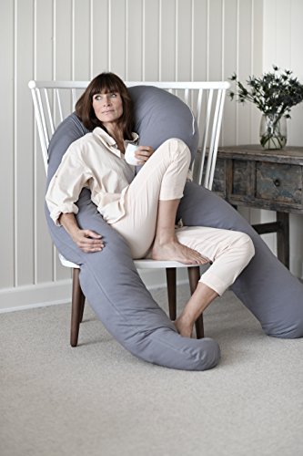 Fossflakes Comfort-U Jersey Kissenbezug, waschbar 60 Grad (Grau) - 2