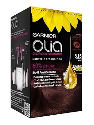 Garnier - Olia - Coloration Permanente à l’Huile Sans Ammoniaque Châtain - 5.15 Chocolat Glacé