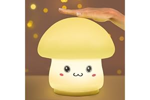 Danolt Mushroom Night Lights Kids Portable Baby Night Light Cute Gifts USB Rechargeable and Battery Powered