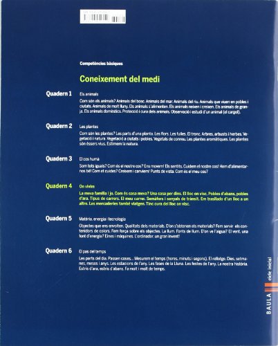 Quadern Coneixement Medi 4 Competències BàsiquesOn vivim (Projecte Competències Bàsiques)