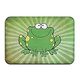 Reginald Qixan Flor Rana Personalizado Puerta Alfombrillas