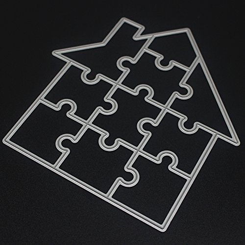 Amazingdeal365 Haus Metall Form Schablonen Schneiden DIY Dekor Sammelalbum Karten Buchzeichen Lesezeichen als Geschenk für Freunde Geburtstag Kinder,Kindergarten Hobby Schule Handarbeit Unterricht usw. Ein tolles Geschenk! - 9