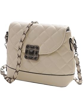 Lady Salon Schwarz Kleine Damentasche Umhaengetasche Citytasche Schultertasche Handtasche Elegant Retro Vintage...