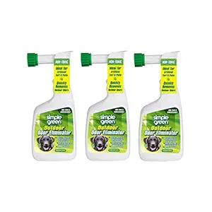 Simple Green Outdoor Odor Eliminator Hose End Sprayer for Pets, 32-Ounce (3 Pack)