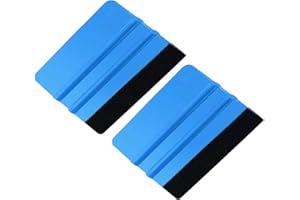 LiFangSotre 2PCS Film Scraper,Feutre Bord raclette, Haute Qualité Felt Bord Raclette Durable Raclette de Film de Fenêtre,Autocollant Décalque Raclette pour Vinyl Car Scraper Film Tint Decal