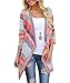 Produktbild FStory Damen Strickjacke Langarmshirt Kittel Irregular Colorful Baumwolle Kimono Cardigan Oberteil Mantel Cover Up Outwear
