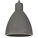 Produktbild Beton-Lampe Beton-Leuchte LED E27 Pendel-Lampe Hänge-Leuchte LONDON (Farbe: Beton-Dunkel) Vintage Industrieleuchte Wohnzimmerlampe Modern Betonfassung mit Textilkabel - Ohne Leuchtmittel