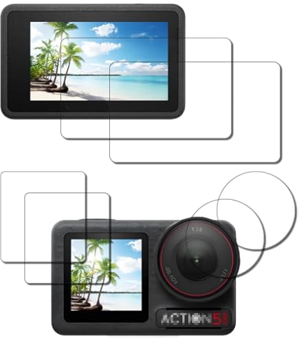 Pellicola Vetro per DJI Osmo Action 4 (Fronte Display) Pellicola