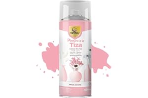 SPSIL Chalk Paint Spray 400ml, Pintura Spray a la Tiza Color Pastel Acabado Ultra Mate para Metal/Madera/Cerámica, etc (Rosa Peonía Mate, Paquete de 1), Envío desde España