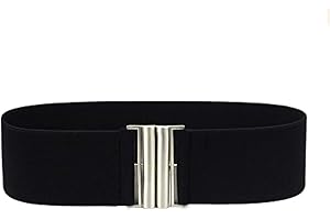 maikun Womens Belt Wide Elastic Vintage Plus Stretchy Cinch Waist Pearl Decoration