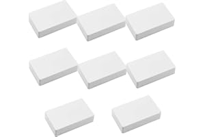 GOIEHIR Boîte de Jonction, 8 Boîtier électronique en Plastique, Noir Boîtes de Jonction étanches, Boîtier de Câblage, Pour Boîte de Dérivation électrique DIY, 100 X 60 X 25 mm (Blanc)