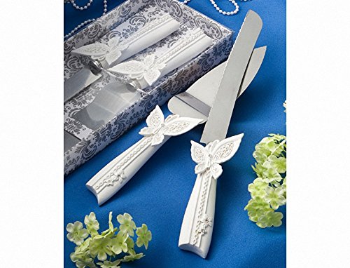 Preisvergleich Produktbild Schmetterling Design Kuchen Messer / Server Set.